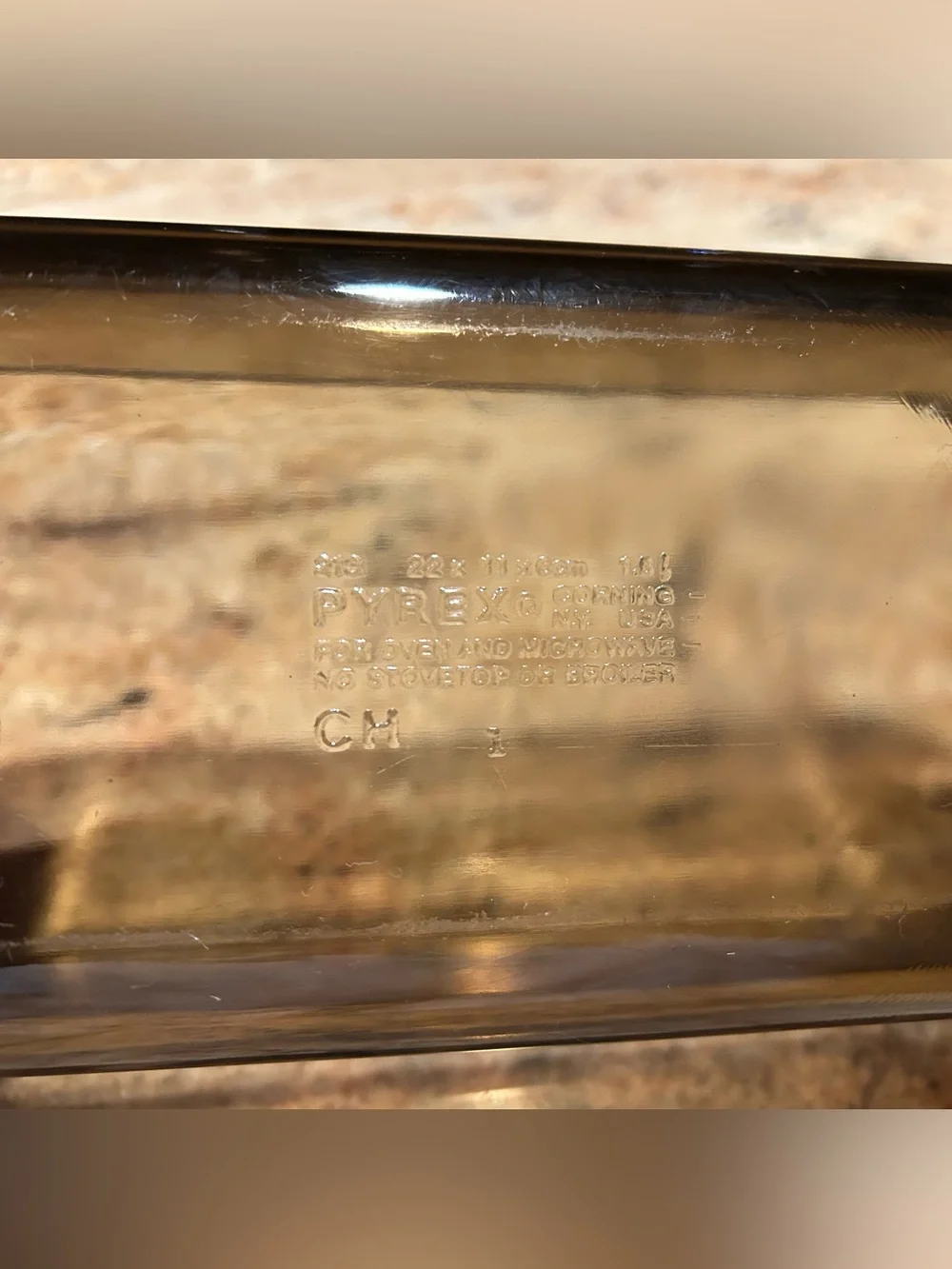 Vintage PYREX 213 Fireside Amber Loaf Glass Dish 22x11x6cm Corning Glass Works